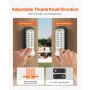 Mechanical Keyless Entry Door Lock, 14 Key Mechanical Door Lock, Mechanical Keypad Door Lock with Adjustable Thumb Knob, Single-