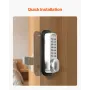 Mekanisk nøglefri indgangsdørlås 14 Key Mechanical Door Lock