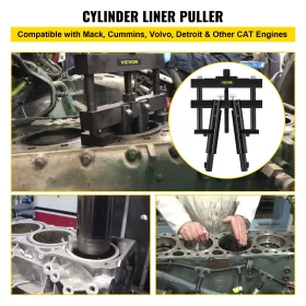 Universal Cylinder Liner Puller Assembly for Caterpillar CAT Mack Cummins, Works On Heavy-duty Diesel Engines Wet Liners from