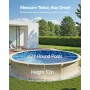 21-ft Round Above Ground Pool Liner, Unibead Pool Liners, Standard Gauge, 52inch Wall Height, Designed for Steel Sided Above-Gro