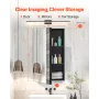 Medicine Cabinet, 14 x 24 inches, Medicine Cabinet for Bathroom with Mirror, Aluminum Frame Bathroom Wall Cabinet, 2-layer Adjus