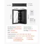 Medicine Cabinet, 14 x 24 inches, Medicine Cabinet for Bathroom with Mirror, Aluminum Frame Bathroom Wall Cabinet, 2-layer Adjus