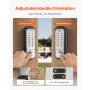 Mechanical Keyless Entry Door Lock, 14 Key Mechanical Door Lock, Mechanical Keypad Door Lock with Handle, Stainless Steel Waterp