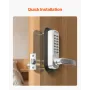 Mekanisk nøglefri indgangsdørlås 14 Key Mechanical Door Lock