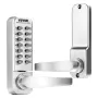 Mechanical Keyless Entry Door Lock, 14 Key Mechanical Door Lock, Mechanical Keypad Door Lock with Handle, Stainless Steel Waterp