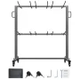 Folding Chair Rack, 800 LBS Capacity, Heavy-duty Chair Cart for 84 Chairs/ 12 Tables+42 Chairs, Dual-layer Chair Storage Dolly w