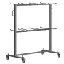 Folding Chair Rack, 800 LBS Capacity, Heavy-duty Chair Cart for 84 Chairs/ 12 Tables+42 Chairs, Dual-layer Chair Storage Dolly w