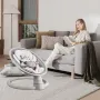 Baby Swing, 5-Speed Baby Rocker Swing, Portable Infant Swing with Remote Control, Touch Panel, Bluetooth Music, 10 Preset Lullab