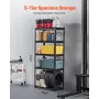 Storage Shelves, 2000 lbs, 5 Tier Garage Storage Shelving, 16" D x 32" W x 72" H Adjustable Metal Shelves for Garage Shelves Uti