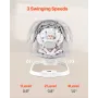 Baby Swing, Baby Rocker for Infant with 3 Speeds & 3 Seat Positions, IMD Touch Panel, Remote Control, Bluetooth & 10 Preset Lull