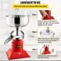 Milk Cream Centrifugal Separator, 100L/h Output, 304 Stainless Steel Cream Separator with 5L Milk Bowl Capacity, 10500RPM Rotati
