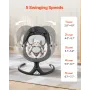 Baby Swing, 5-Speed Baby Rocker Swing with 3 Seat Positions, Portable Infant Swing with PVC Touch Panel, Remote Control, Bluetoo