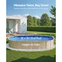 15 x 30 ft Oval Pool Liner, Overlap Style Above Ground Pool Liners, 48-to-54inch Wall Height, Durable Pool Liner, Standard Gauge