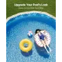 Oval poolliner 15x30 fod overlappende poolliner 54 tommer