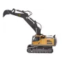 Remote Control Excavator Toy, 22 Channel, 1:14 Scale Remote Control Digger with Metal Shovel, RC Excavator with Lights & Sounds,