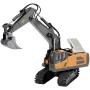 Remote Control Excavator Toy, 11 Channel, 1:20 Scale Remote Control Digger Toy, RC Excavator with Lights & Sounds, Full Function