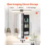 Medicine Cabinet, 16 x 24 inch, Medicine Cabinet for Bathroom with Mirror, Aluminum Frame Bathroom Wall Cabinet, 2-layer Adjusta
