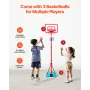 Børn Basketball Hoop Højde Justerbar bærbar basketballbane for