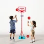 Kids Basketball Hoop, Height Adjustable, Portable Basketball Court with Fillable Base, Indoor and Outdoor Backyard Sport Game, T