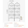 Garden Trellis for Climbing Plants, 71 x 20 in, 2 Packs Rustproof Metal Garden Flower Trellis, Outdoor Climbing Rose Trellis Cuc