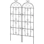 Garden Trellis for Climbing Plants, 71 x 20 in, 2 Packs Rustproof Metal Garden Flower Trellis, Outdoor Climbing Rose Trellis Cuc