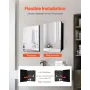Medicinskabet 24 "x 30" spejlmedicinsk kabinet Justerbare hylder
