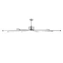 213 cm Ceiling Fan No Light, 6-Speed Remote Control, Aluminum 8-Blade, Reversible DC Motor, Modern Low Profile Flush Mount Fan f