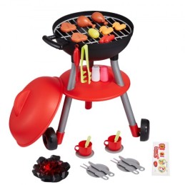 28 PCS Kids BBQ Grill Playset Cooking Grill Toy Set Pretend Sound Light