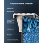Pool Liner, 33ft Round Pool Liner, Uinbead Style, Durable Vinyl Pool Liner, Standard Gauge, 52in Wall Height, Pool Liner Replace