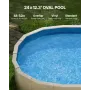 Oval Pool Liner, 24 x 12.3 ft, Swimming Pool Liner, Standard Gauge, Durable Vinyl Pool Liner, Overlap Style, Pool Liner Replacem