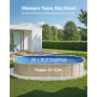 Oval poolliner 24 x 12,3 fod overlappende poolliner 52 tommer