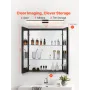 Medicinskabet 26 "x 30" spejlmedicinsk kabinet Justerbare hylder