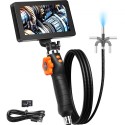 Borescope endoskop to-vejs 180 ° artikulerende 5 "IPS 8X zoom 6,4 mm objektiv