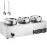 Commercial Soup Warmer Soup Station with 3*7.4Qt Pot Soup Kettle Warmer