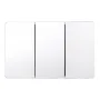 Medicine Cabinet, 25.5 x 40 inch, Medicine Cabinet for Bathroom with Mirror, Aluminum Frame Bathroom Wall Cabinet, 4-layer Adjus