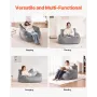 Bean Bag Chair, BeanBag Sofa Chair with Armrests for Adults, Fluffy Plush & High-Density Foam Filling Adult Bean Bag with Zapper
