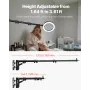 Ring Light Wall Mount Boom Arm, 39.37 in/100 cm, Triangle Boom Arm Support 180° Rotation, Heavy Duty Wall Stand Tirpod Support, 