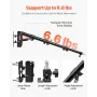 Wall Mount Triangle Boom Arm Light Stand 39.37in/100 cm Ring
