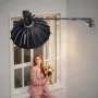 Ring Light Wall Mount Boom Arm, 39.37 in/100 cm, Triangle Boom Arm Support 180° Rotation, Heavy Duty Wall Stand Tirpod Support, 