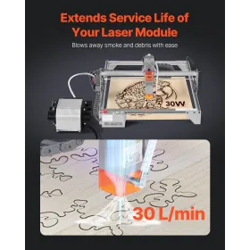 Air Assist Adjustable 30 L/min Air Pump Kit for Laser Engraver and Cutter