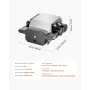 Luftassistent Justerbar 30 L/min Air Pump Kit til lasergraver