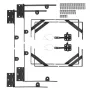 Gate hjørnebøjlebeslag 2 sæt Anti Sag Gate Frame Hardware Kit
