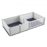 Hund Whelping Box 93,3 x 48,4 x 18,1in dobbeltzone PVC med Rails Pee Pad