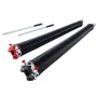Garage Door Torsion Springs, Pair of 0.234 x 2 x 31 in, 16000 Cycles, Electrophoresis Black Coated for Replacement, Garage Door 