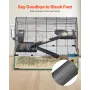Hamster Cage, 360° Viewing Transparent Hamster Habitats, Small Animal Cage, 29.5 x 17.3 x 24 in, Ventilated Pet Mouse Cages with