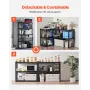 Storage Shelves, 2000 lbs, 5 Tier Garage Storage Shelving, 18" D x 40" W x 72" H Adjustable Metal Shelves for Garage Shelves Uti