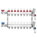 8-Branch Radiant Heat Manifold 1/2 "PEX-rørgulvopvarmningsmanifoldsæt