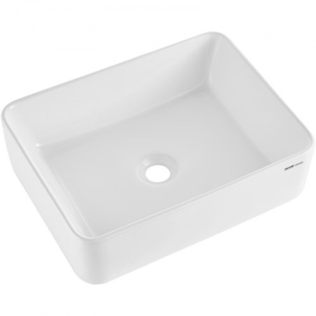 Modern Ceramic Vessel Sink 19"x14.7" Bathroom Vanity Bowl Countertop White