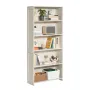 5 Tiers Wide Bookshelf, 68 in Wooden Open Bookcase with Display Storage Organizer Shelf, Freestanding Tall Display Floor Bookcas