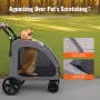 Kæledyrs klapvogn 4-wheels HUND SLUSCER Bærer 160 kg